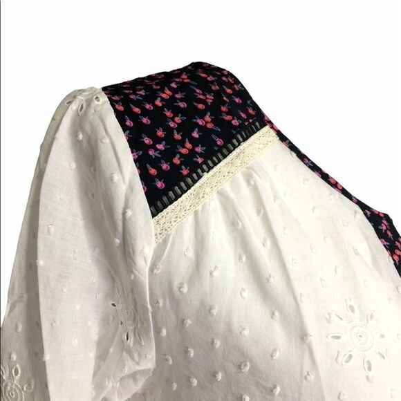 𝅺🆕matilda Jane White Snow Globe Eyelet Long Sleeve - Picture 6 of 13